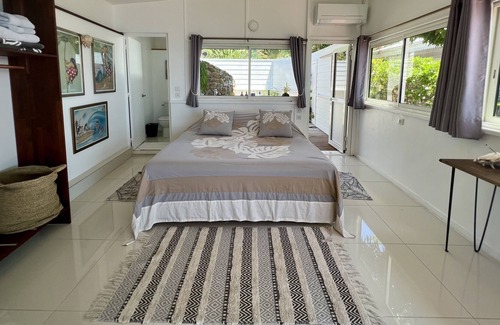 Moorea-Maiao House | Bungalow chez Papou - Cozy Lagoonfront Suite
