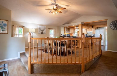 Stevensville House | Bungalow near downtown Stevensville offers both rustic charm and small town vibes.