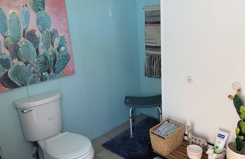 Desert Hot Springs RV Rental | Bungalow Perfect for Hikers near Joshua Tree/PSpgs