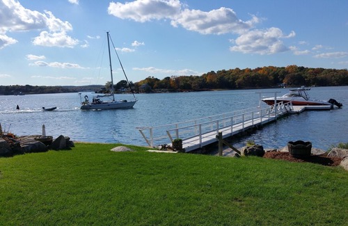 Gloucester House | Buoy 23: Direct waterfront cottage with deepwater dock on the Annisquam River