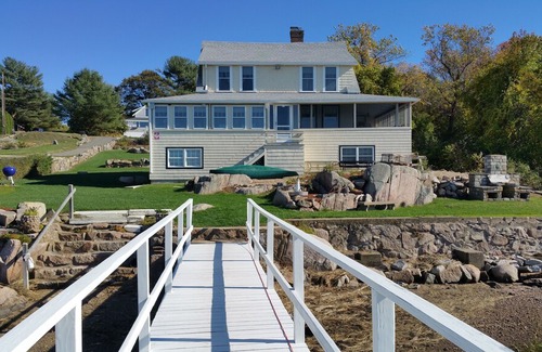 Gloucester House | Buoy 23: Direct waterfront cottage with deepwater dock on the Annisquam River