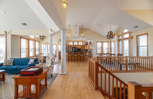 Whalehead Beach House | C7004 Summer Winds. Elevator, Pool, Hot Tub, Media & Rec Room!