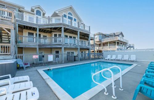 Carova Beach House | C9289 Sun King II - Oceanfront, Elevator, 4x4 Area, Pool, Hot Tub, Pets OK!