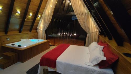 Vidal Ramos Cabin | Cabana Pôr do Sol com hidro
