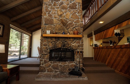 Overlook Park House | Cabin Feel, A Cozy Stone-Faced, double sided Fireplace! - Landrise 7