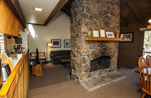 Overlook Park House | Cabin Feel, A Cozy Stone-Faced, double sided Fireplace! - Landrise 7