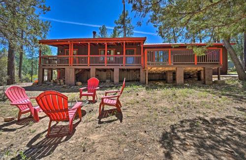 Pine House | Cabin in Tonto National Forest Deck and Views!