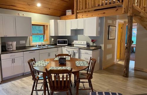 Caseville Cabin | Cabin Love: Wooded Seclusion-Private Sub Beach just a 5 - 6 min stroll away!