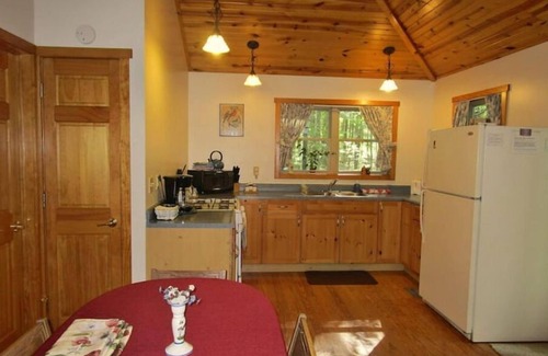 South Bloomingville Cabin | Cabin on wooded ridge, stair-free, 2 bedrm, child & pet friendly,AirBB Superhost