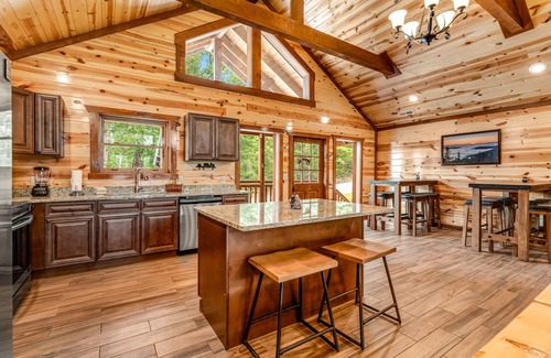 Caton Cabin | Cabin w/private indoor pool, hot tub, game room, & free attraction tickets