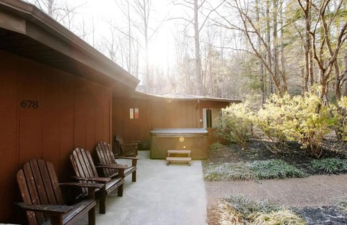 Gatlinburg House | Cabin with Treehouse Views, 3 King Beds, 4 Bunks, and Large Hot Tub!