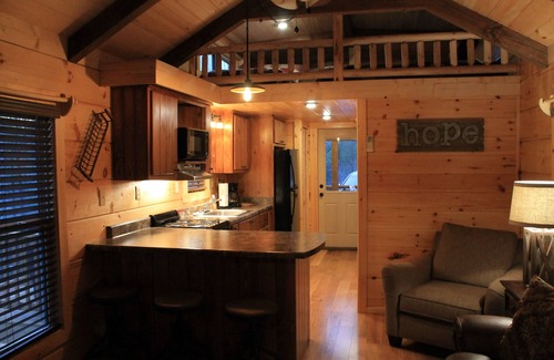 Mill Spring Cabin | Cabins at the Gap The Getaway Cabin 1 Bedroom 1 Bath loft