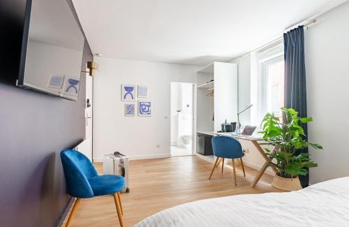Faubourg-Raines Apartment | Calme & Chic bleu - Proche gare et centre