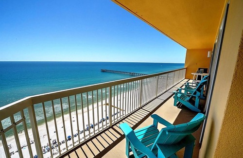 Panama City Beach Condo | Calypso Corner Unit. Incredible wrap around Balcony, Highly Reviewed!