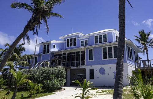 Hope Town House | Calypso: Your Oceanfront Oasis Steps Away from Hope Town, Dock, Pool