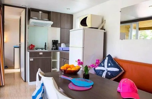 Saint-Cirq House | Camping Brin d'Amour * - MOBILE HOME PATIO YEAR 2012, 2 bedrooms + 2 bathrooms 4 people