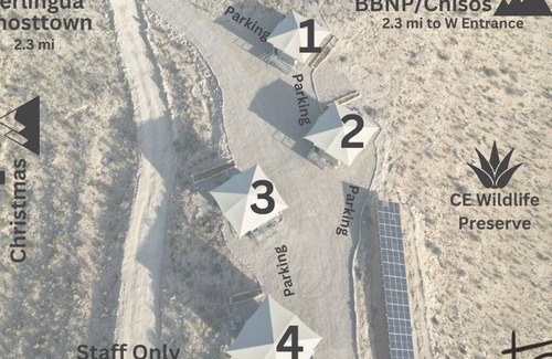 Terlingua Cabin | Camp Elena - Ocotillo Campground (4 Luxury Tents)