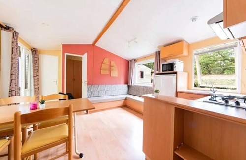 Saint-Vincent-de-Durfort House | Camping maeva Escapades Coeur d'Ardèche * - 3 Room Mobile Home 5/7 People Air Conditioned + TV