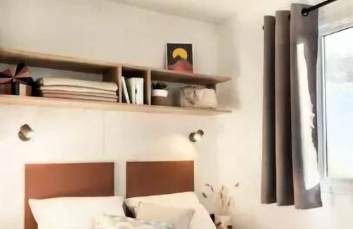 Peigney House | Camping de la Liez * - Mobile home New Family 3 Rooms 4 People Air-conditioned