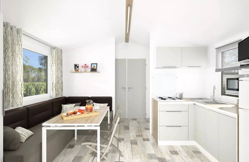 Guillac House | Camping des Cerisiers * - Mobilhome Panama Duo - integrated terrace 6 people