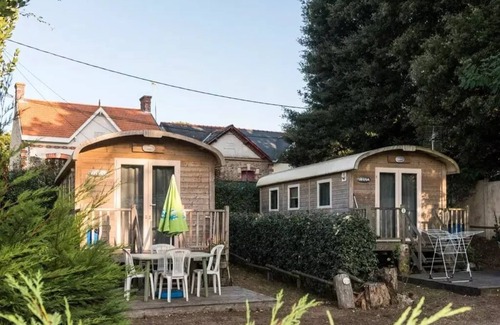 Saint-Michel-Chef-Chef House | Camping du Bord de Mer * - Eco mobile home 3 bedrooms + terrace - economical 6 people