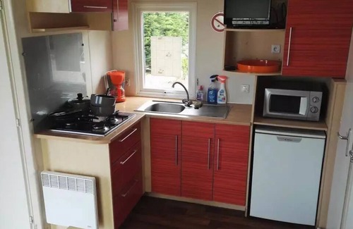 Saint-Michel-Chef-Chef House | Camping du Bord de Mer * - Mobil home Eco 2 bedrooms + terrace - economical 4 people