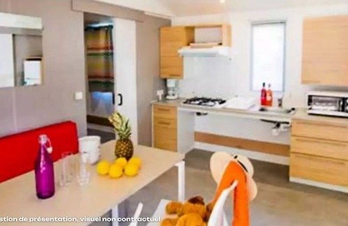 Les Conches House | Camping Flower Les Dunes* - Mobile home PMR Comfort 28m² 2 bedrooms + large terrace + TV 4 people