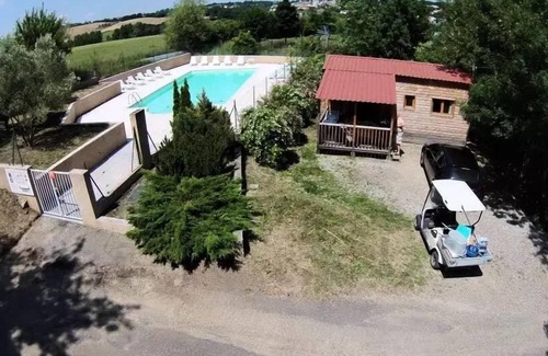 Montgeard House | Camping Flower du Lac de Thésauque * - Standard mobile home 28m² 2 bedrooms - air conditioning + TV + terrace 4 people