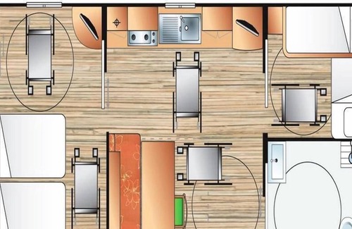 Saint-Aubin-sur-Scie House | Camping Flower Vitamin' **** - Mobile Home Helios PMR 3 Rooms 3 People