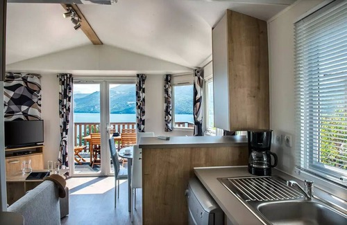 Chorges Ski Chalet | Camping l'Ecrin du Lac * - Chalet 3 Rooms 4/6 People Air Conditioned + TV