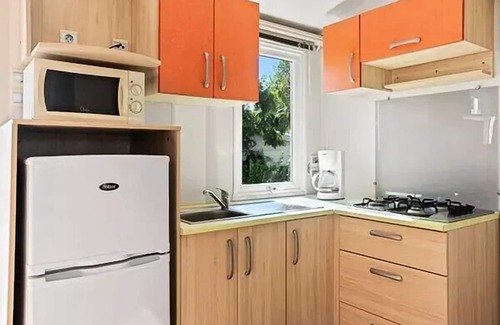 Camiers House | Camping La Dune Blanche* - Classic 4-room mobile home for 6 people