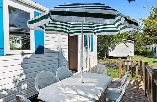 Camiers House | Camping La Dune Blanche* - Classic 4-room mobile home for 6 people