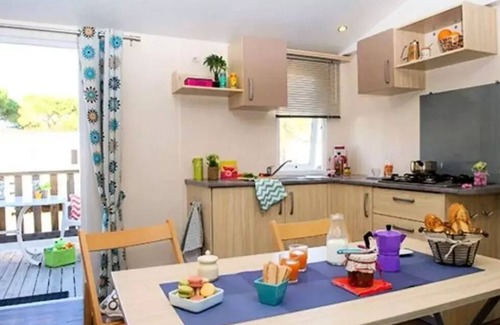 Camiers House | Camping La Dune Blanche* - Classic XL mobile home 3 rooms 4/6 people raised terrace