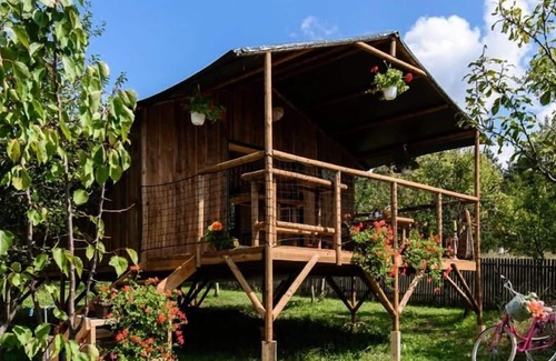 Saint-Cirq-Lapopie House | Camping La Truffière *** - Duo cabin on stilts for 2 people