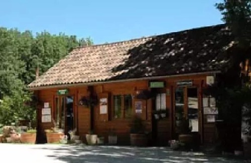 Saint-Cirq-Lapopie Ski Chalet | Camping La Truffière*** - Chalet Ombrage 3 rooms 6 persons view on the swimming pool and games