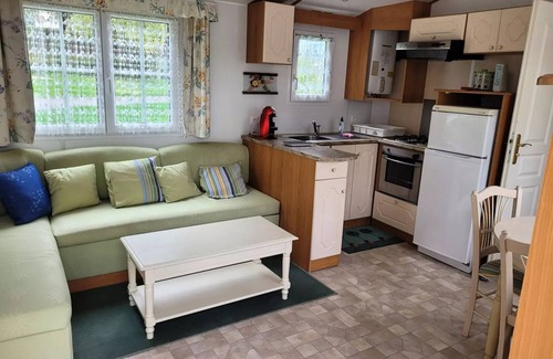 Le Grand Serre House | Camping le Grand Cerf * - Mobile home Comfort Superior 4p (32m2) with covered terrace, 2 bedrooms, air conditioning 4 people