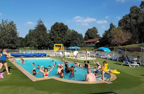Le Grand Serre House | Camping le Grand Cerf * - Mobile home Comfort Superior 4p (32m2) with covered terrace, 2 bedrooms, air conditioning 4 people
