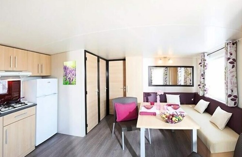 Chatillon-en-Diois House | Camping Le Lac Bleu* - Mobile home Loggia Confort 3 rooms 4 people Air-conditioned Lakeside