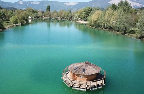 Chatillon-en-Diois House | Camping Le Lac Bleu* - Mobile home Loggia Confort 3 rooms 4 people Air-conditioned Lakeside