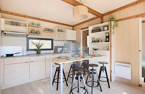 Hautot-sur-Mer Ski Chalet | Camping Le Marqueval* - Chalet Columbia 3 rooms 4 people