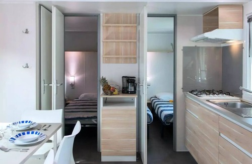 Saint-Maurice-d'Ibie House | Camping Le Sous Bois * - Mobile home Premium 4 rooms 6 people Air-conditioned