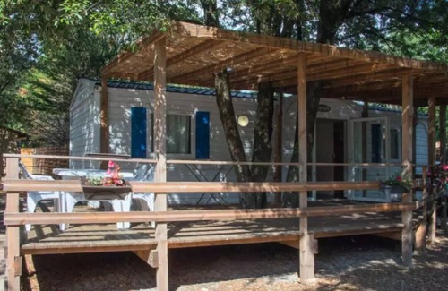 Saint-Maurice-d'Ibie House | Camping Le Sous Bois * - Mobile home IRM 3 rooms 4 people PMR Air-conditioned