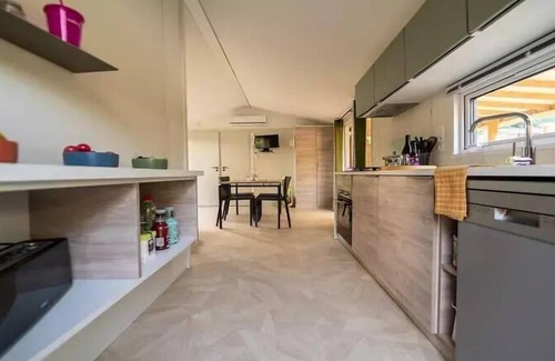 Laroque-des-Alberes House | Camping Les Albères * - Mobil Home Passion 3 Rooms 4/6 People Air Conditioned + TV