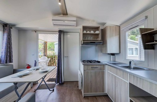 Regusse House | Camping Les Lacs du Verdon * - Mobile home Comfort 3 rooms 4 adults + 2 children with air conditioning