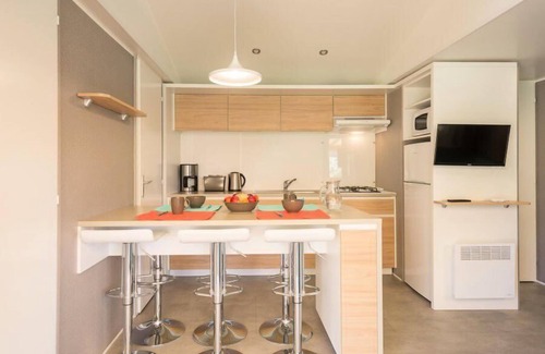 Orpierre House | Camping les Princes d'Orange* - Cottage Space Luxury Comfort 4 rooms 6 people Air-conditioned + Jacuzzi