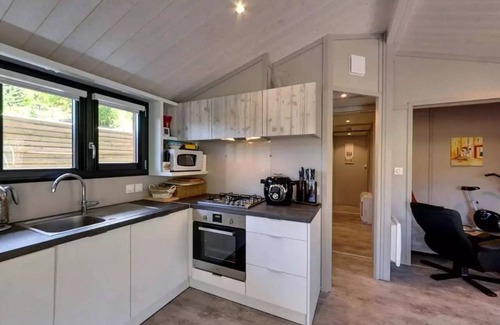 Orpierre Ski Chalet | Camping les Princes d'Orange* - Prestige Chalet 75m² - Jacuzzi - 2 Bathrooms 6 people