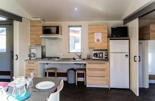 Arles-sur-Tech House | Camping Paradis le Vallespir* - Gentiane mobile home PMR 3 rooms 4/6 people Air-conditioned