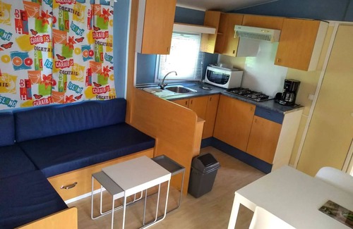 L'Aiguillon-sur-Vie House | Camping Ushuaïa Le Parc de La Grève * - Mobile Home Relaxation 3 Rooms 4 People + TV