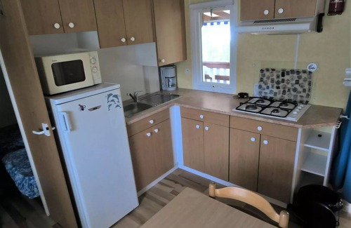L'Aiguillon-sur-Vie House | Camping Ushuaïa Le Parc de La Grève * - Mobile Home Relaxation 3 Rooms 4 People + TV