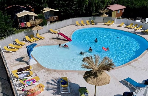 Saint-Didier-sous-Aubenas Ski Chalet | Campsite le Verger de Jastres * - Chalet TITOM 1/5 pers. 5 people
